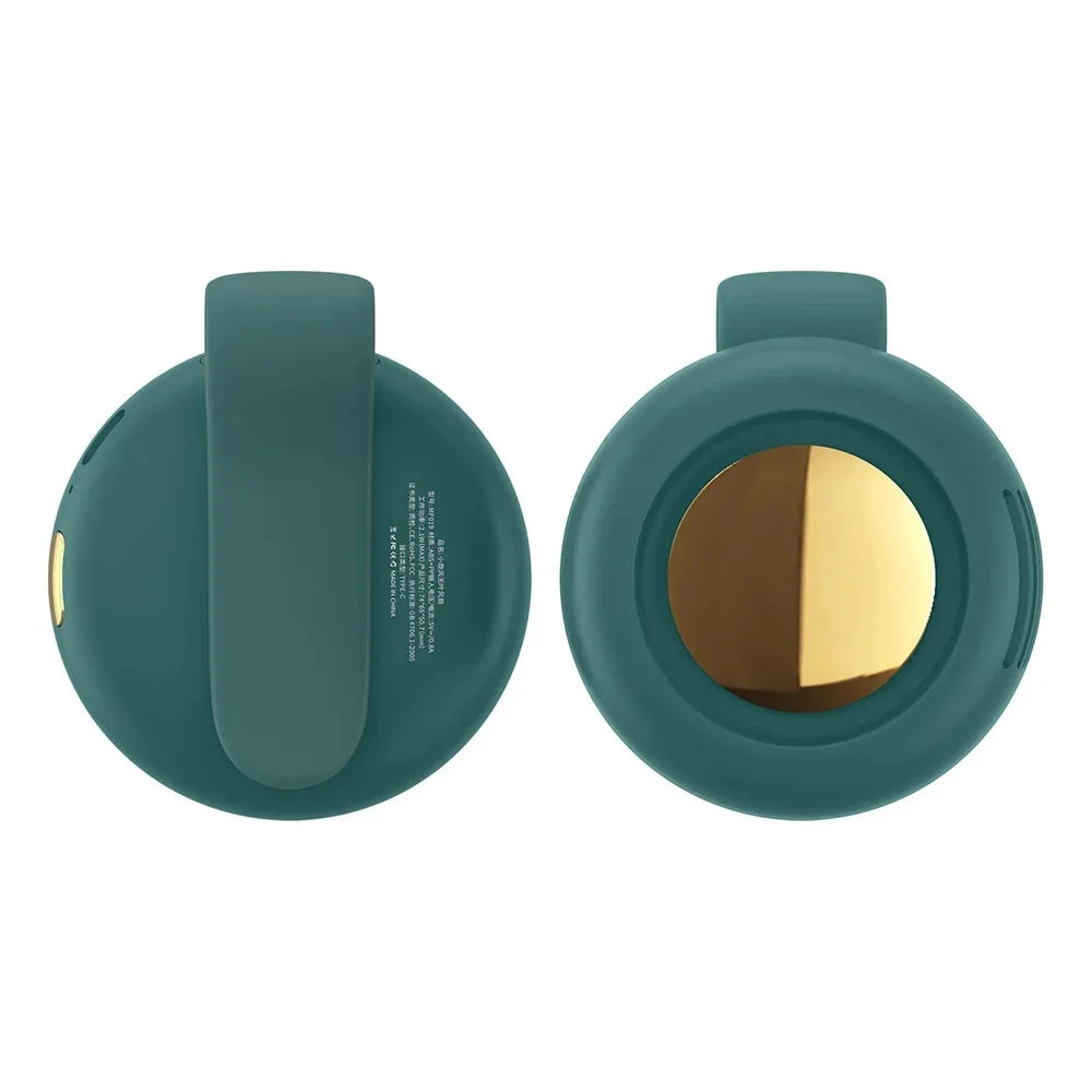Draagbare Mini Ventilator Oplaadbaar Bladeloos voor Binnen Buiten Groen