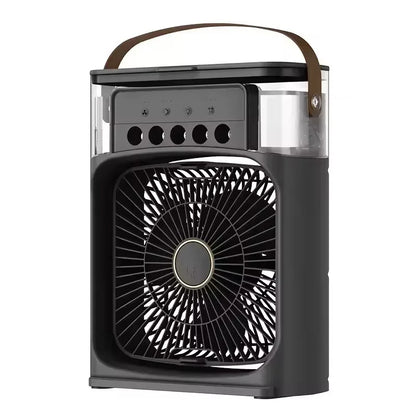 Draagbare Ventilator 3-in-1 met Vernevelaar en Luchtkoeler Zwart