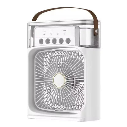 Draagbare Ventilator 3-in-1 met Vernevelaar en Luchtkoeler Wit