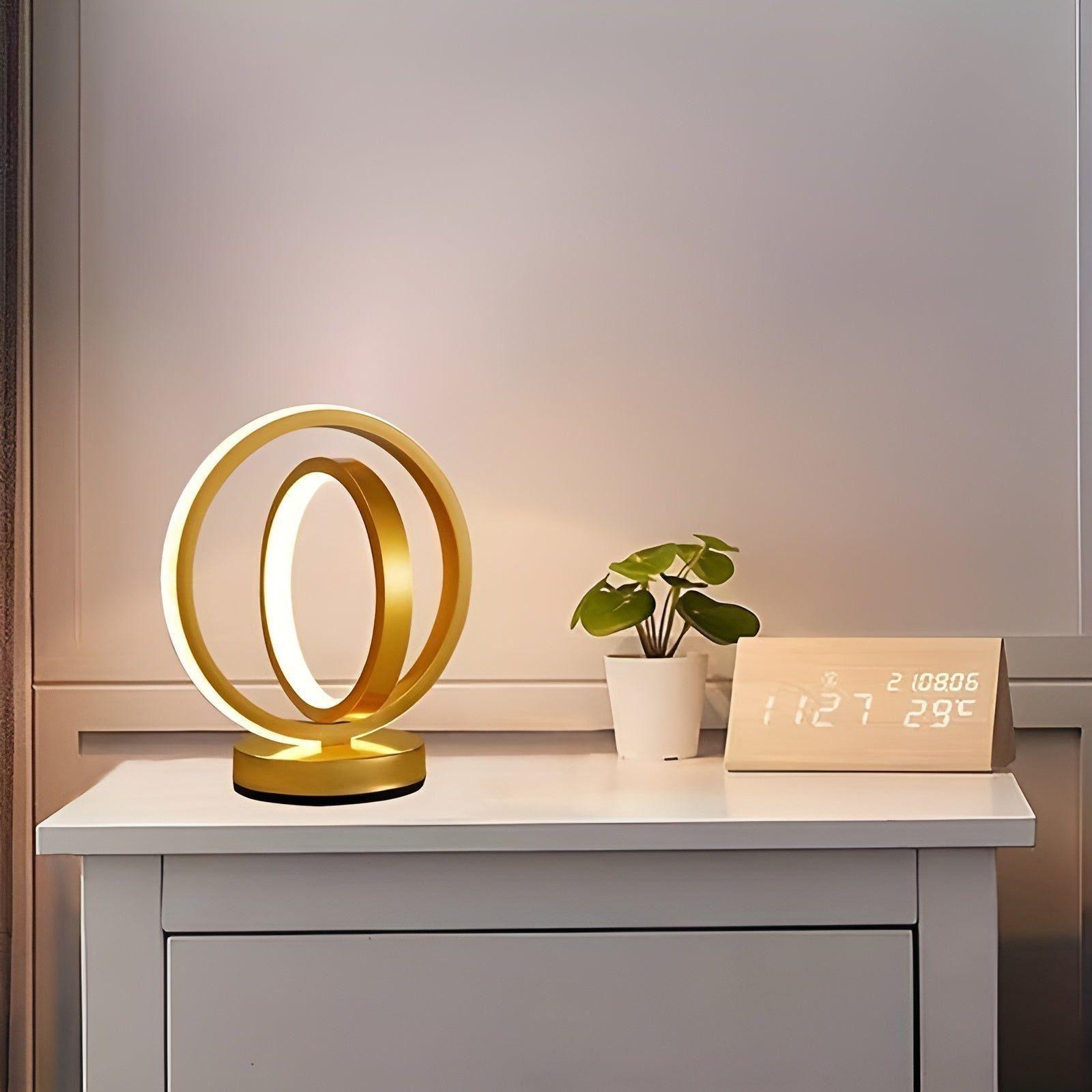 Halo - Moderne Dimbare Metalen Bureaulamp voor Thuis