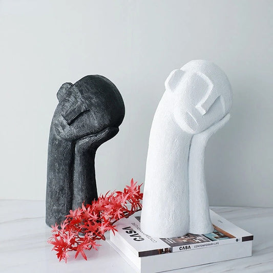 Asymmetrie Beeldje Van Hars Voor Modern Interieurdecoratie