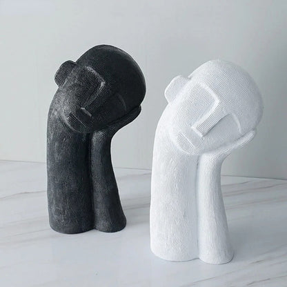 Asymmetrie Beeldje Van Hars Voor Modern Interieurdecoratie