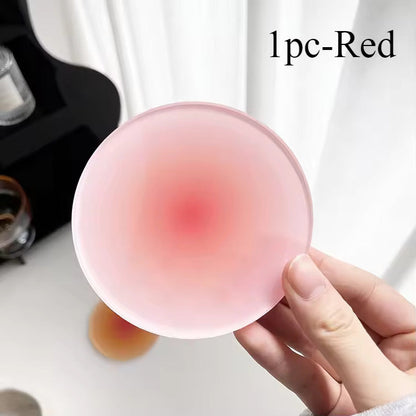 Acryl Onderzetters voor Warme en Koude Dranken Uniek Design Rood