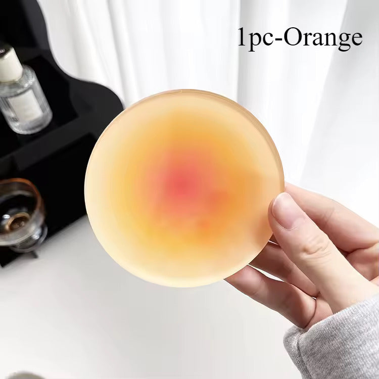 Acryl Onderzetters voor Warme en Koude Dranken Uniek Design Oranje