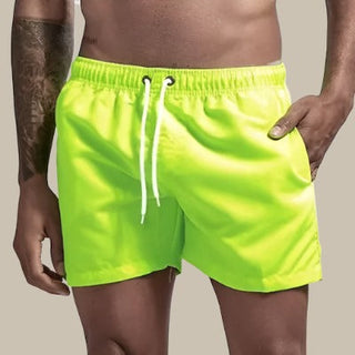 Obsidian | Heren badshorts sneldrogend met elastische taille groen