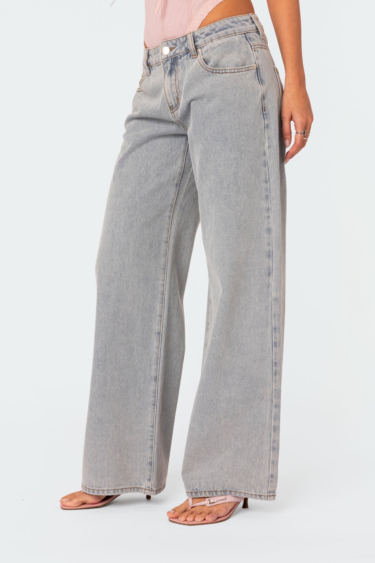 Vlinderstrik Jeans Met Unieke Details Voor Casual Chic Look Pants SEREIN