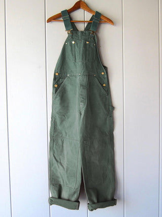 Eend Bib Overalls Canvas Werkoutfit Dungarees Groen