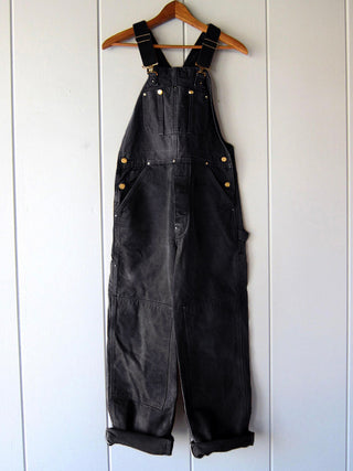 Eend Bib Overalls Canvas Werkoutfit Dungarees Zwart