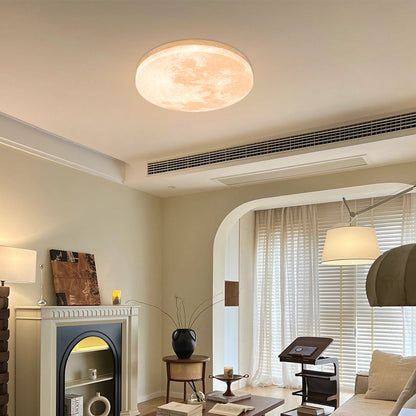 Minimalistische Maanvormige Ronde Led Plafondlamp Warm