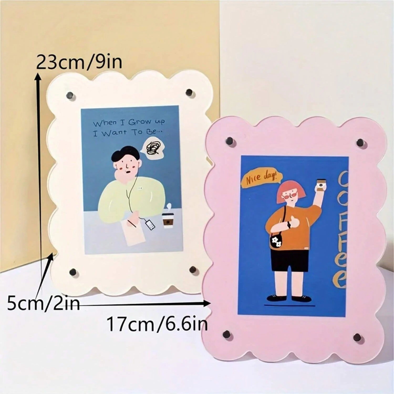 Elegante Acryl Fotolijst 17 cm x 23 cm Met Magnetische Sluiting
