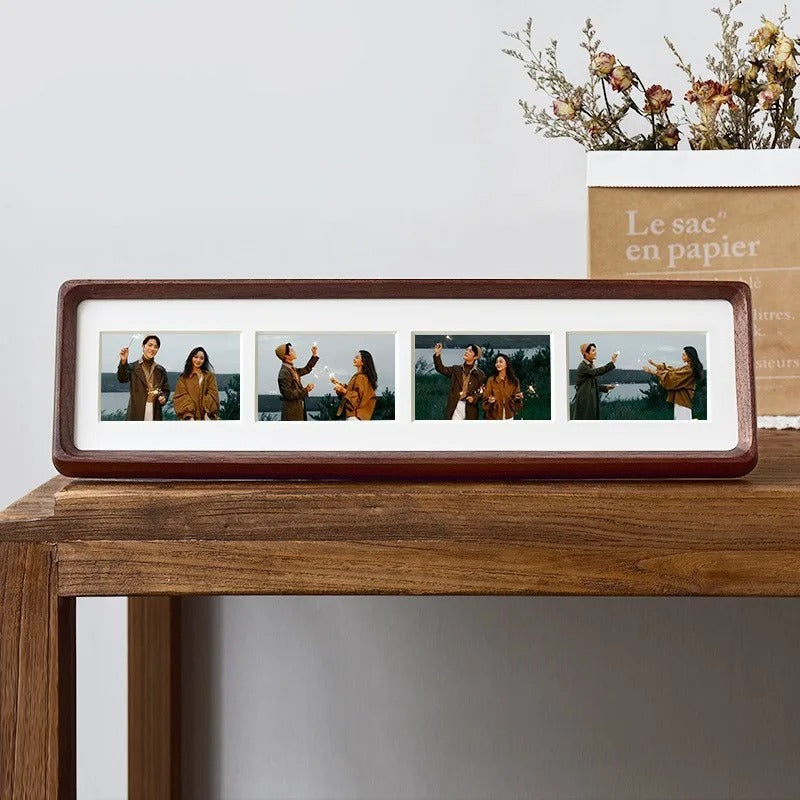 Elegante Houten Fotolijst Voor Triptych En Quadruple Foto's