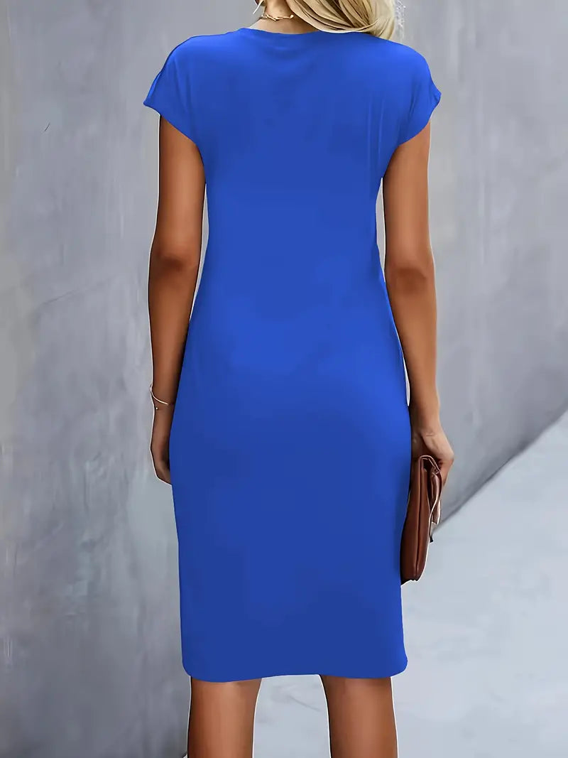 Katrien – Tijdloze Midi Jurk – Elegant en Comfortabel