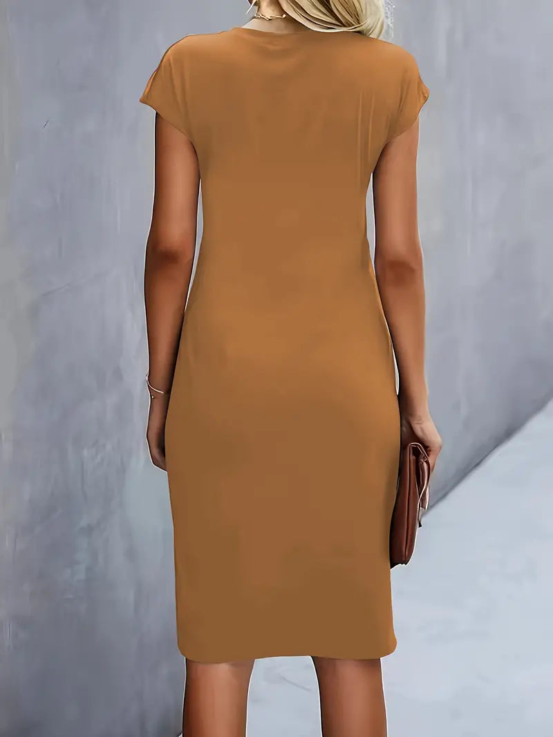 Katrien – Tijdloze Midi Jurk – Elegant en Comfortabel