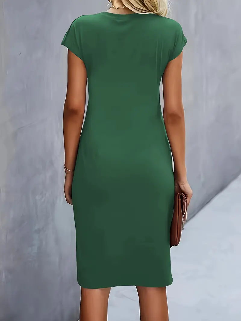 Katrien – Tijdloze Midi Jurk – Elegant en Comfortabel