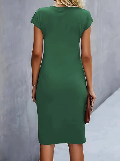 Katrien – Tijdloze Midi Jurk – Elegant en Comfortabel