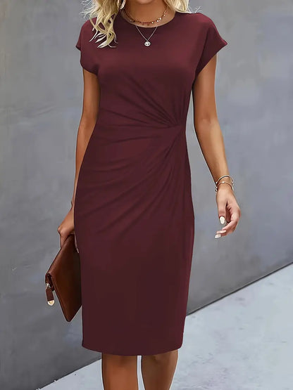 Katrien – Tijdloze Midi Jurk – Elegant en Comfortabel
