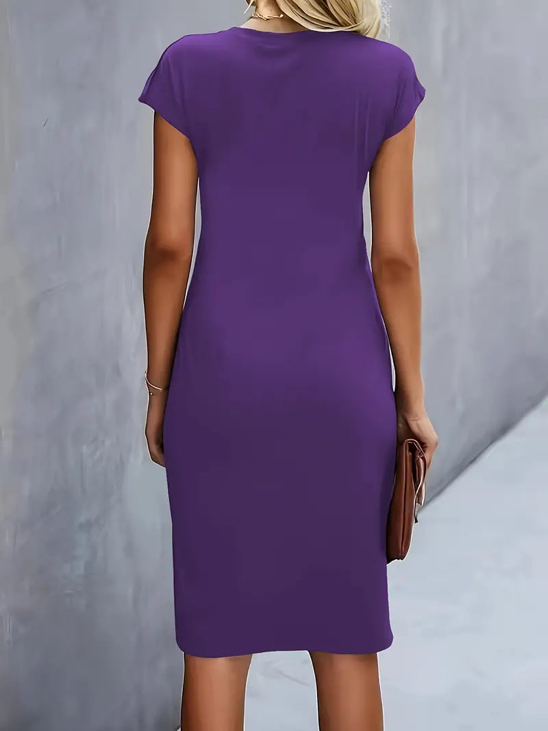 Katrien – Tijdloze Midi Jurk – Elegant en Comfortabel