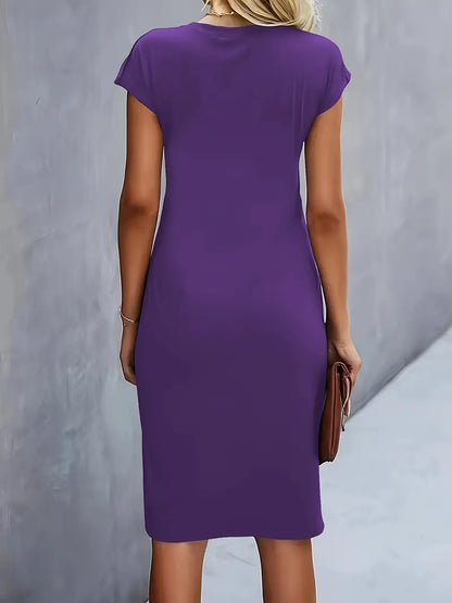 Katrien – Tijdloze Midi Jurk – Elegant en Comfortabel
