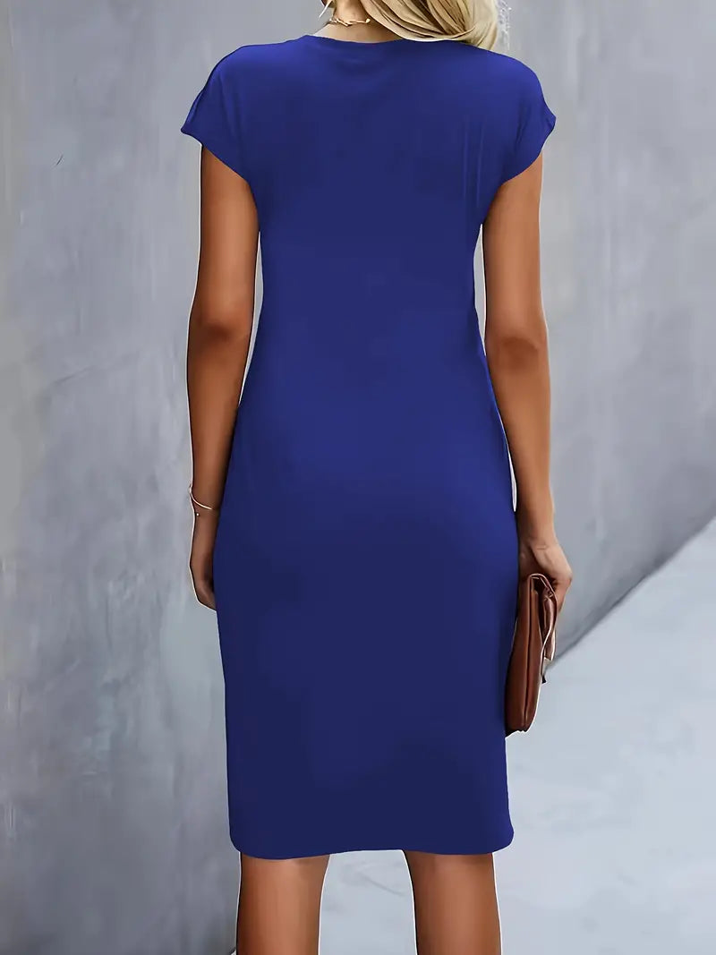 Katrien – Tijdloze Midi Jurk – Elegant en Comfortabel