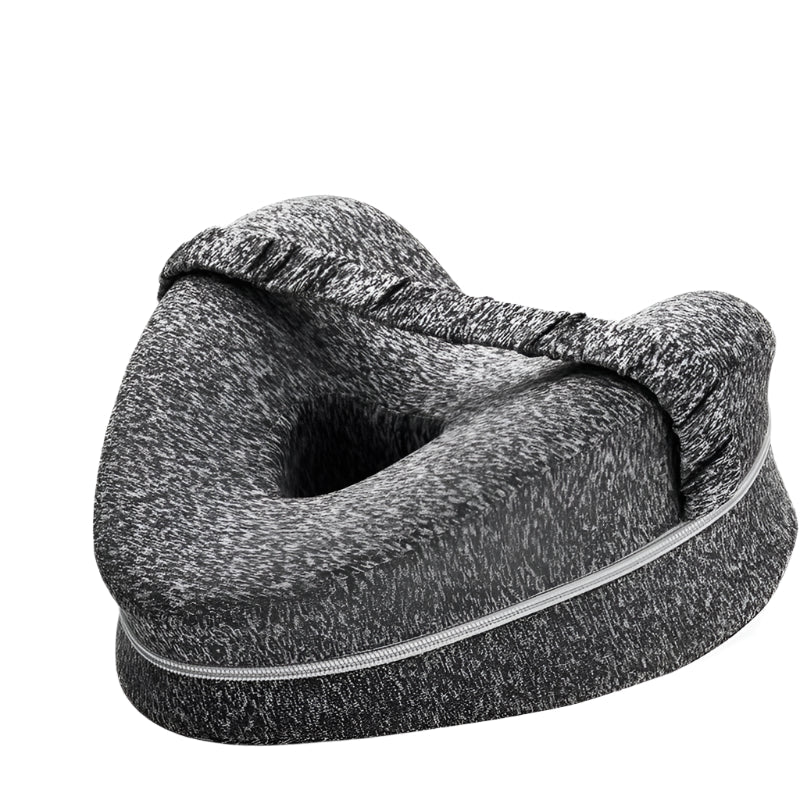 Beensteun Kussen van Geheugenfoam met Hoes Grijs