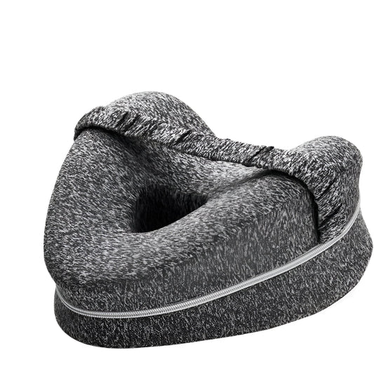 Beensteun Kussen van Geheugenfoam met Hoes Grijs