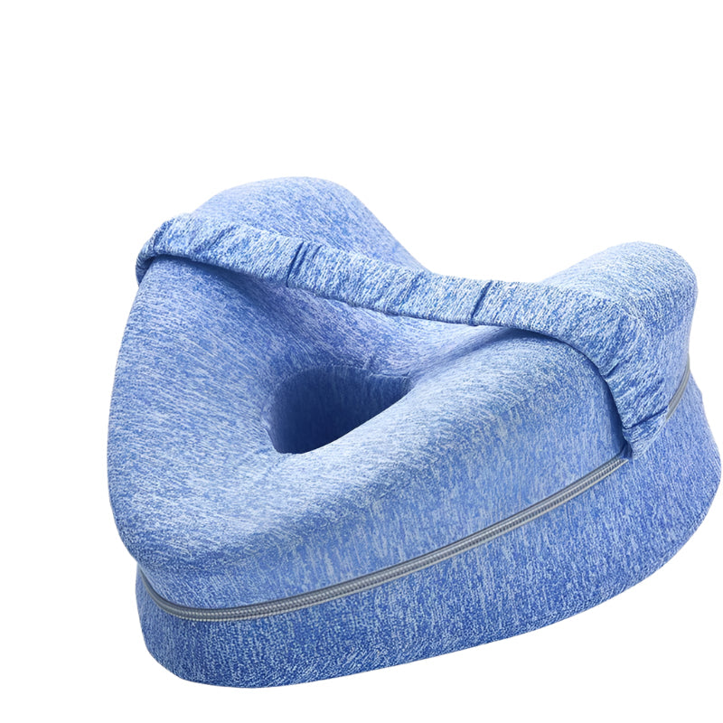 Beensteun Kussen van Geheugenfoam met Hoes Blauw