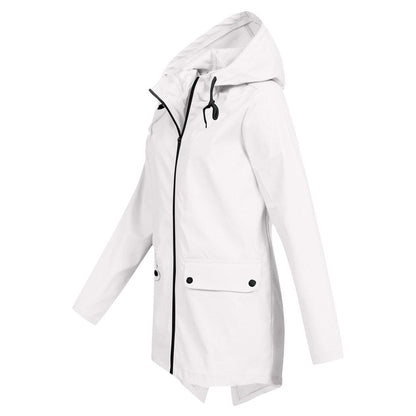 Dames Regenjas met Capuchon - Lichtgewicht, Waterdicht & Ademend