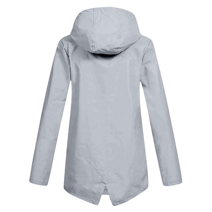 Dames Regenjas met Capuchon - Lichtgewicht, Waterdicht & Ademend