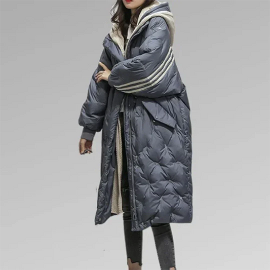 Dames Lichtgewicht Regenjas - Windbreaker met Capuchon en Lange Mouwen Donkerblauw