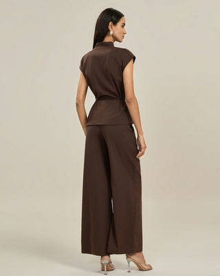 Sephira | Casual Straight Fit Pantalon Dames - Stijlvol met Hoge Taille en Wijde Pijpen