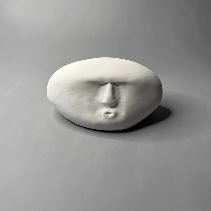 Modern Abstract Gipsen Gezichtsbeeldje Voor Elke Ruimte