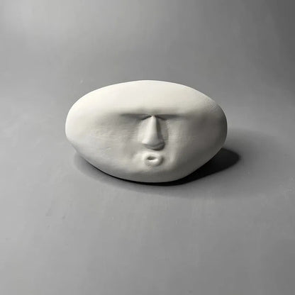 Modern Abstract Gipsen Gezichtsbeeldje Voor Elke Ruimte