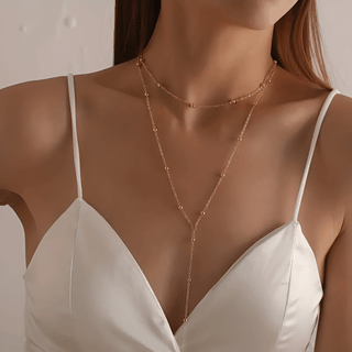 Parsha | Dames Gouden Ketting – Elegante Knopen & Casual Chique Accessoire