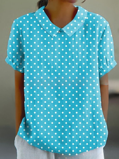 Blouse Dames Vintage Bloemenpatroon Romantische Losse