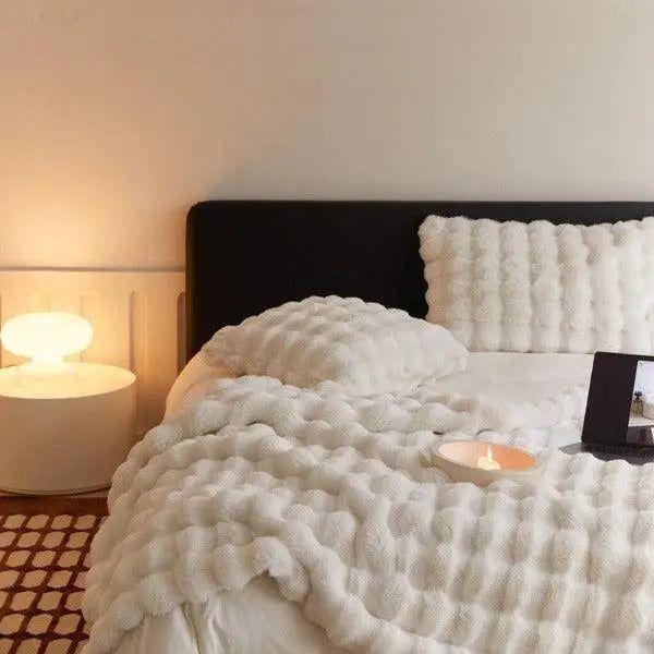 Warme Fleece Deken 100% Polyester – Luxe Pluizige Deken in Diverse Kleuren en Maten voor Ultiem Comfort