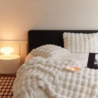 Warme Fleece Deken 100% Polyester – Luxe Pluizige Deken in Diverse Kleuren en Maten voor Ultiem Comfort