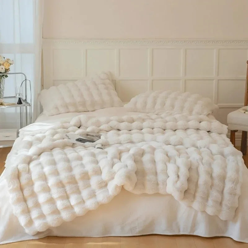 Dubbelzijdige Imitatiebont Deken Voor Luxe Comfort
