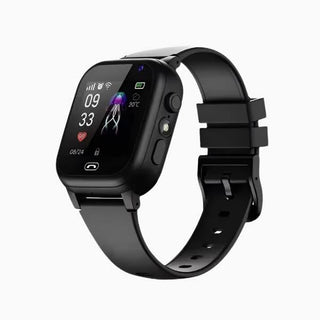 GPS Smartwatch voor Kinderen – Slimme Kinderwatch met GPS Tracker, SIM Kaart, Video Bel, Camera, en Activiteitenmonitoring Zwart
