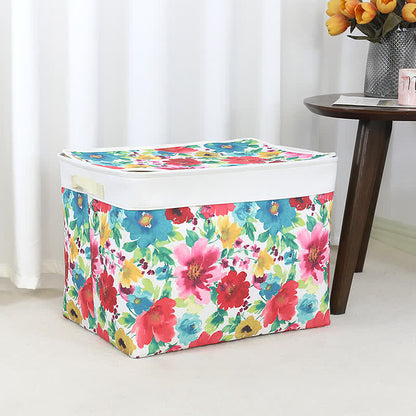 Bloemen Rits Opbergzak Katoen Met Waterdichte Voering 2 stuks 53 cm L x 40 cm B x 40 cm H + 51 cm L x 40 cm B x 61 cm H
