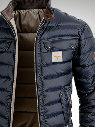 Gewatteerde herenjas met stijlvolle warmte voor dagelijks gebruik en als winterjas.