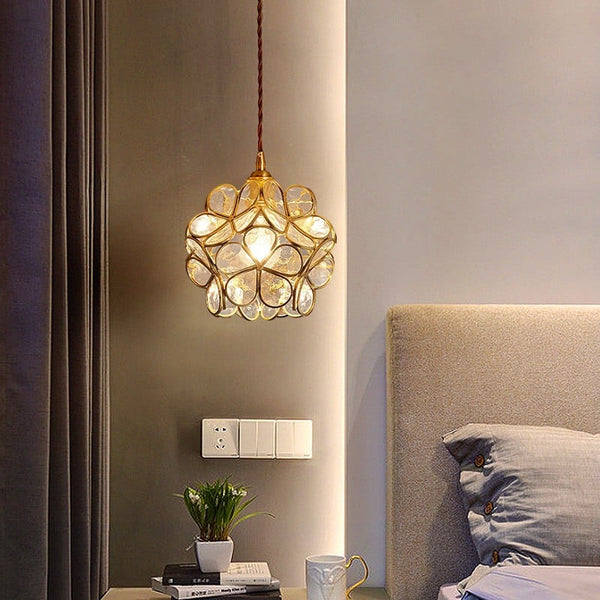 Glazen Hanglamp Lotusbloem Design Voor Modern Interieur