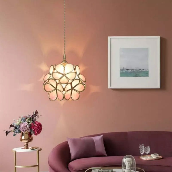 Glazen Hanglamp Lotusbloem Design Voor Modern Interieur
