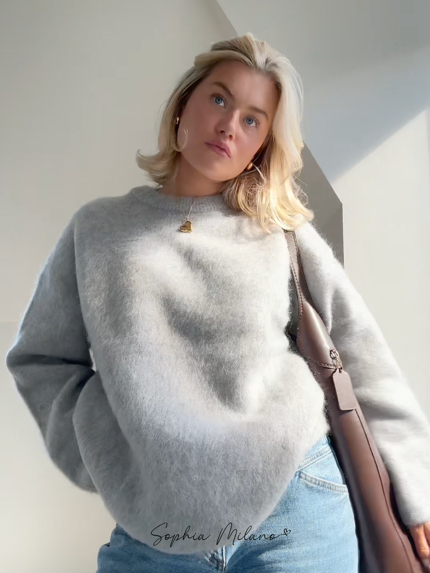 Aurora Luxe Mohair Sweater – Tijdloos Comfort en Elegantie