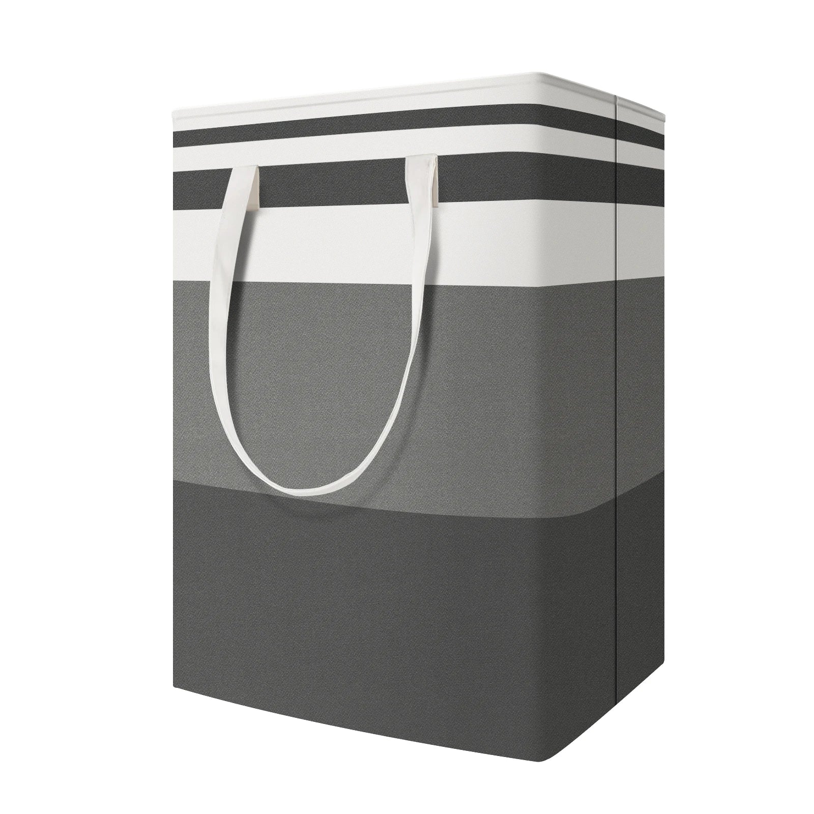Grote Opvouwbare Wasmand Met Versterkte Handvatten 75L Waterdicht Zwart Grijs 75L