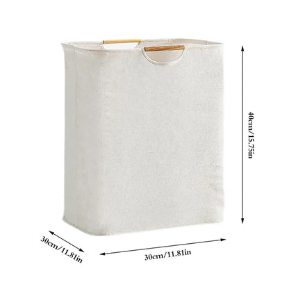 Grote Vouwbare Wasmand met Handvat voor Vuile Kleding 30x30x40cm