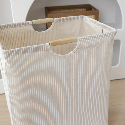 Grote Waterdichte Wasmand met Dubbele Handvatten Grijs