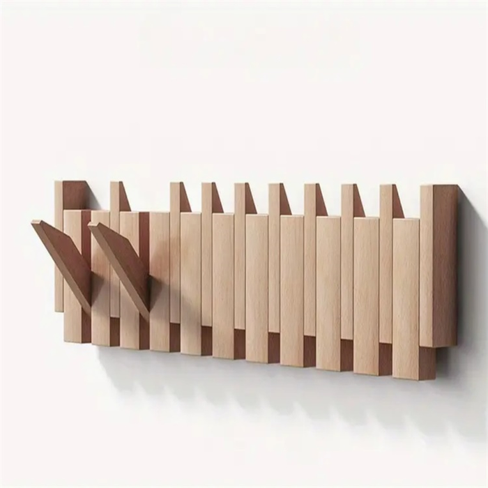 Handgemaakte Piano Coatrack | Luxe Wand Kapstok Design beukenhout