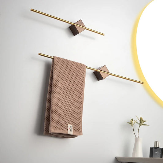 Handdoekenrek Zwart RVS voor Badkamer en Keuken met Strakke Afwerking acryl 58cm