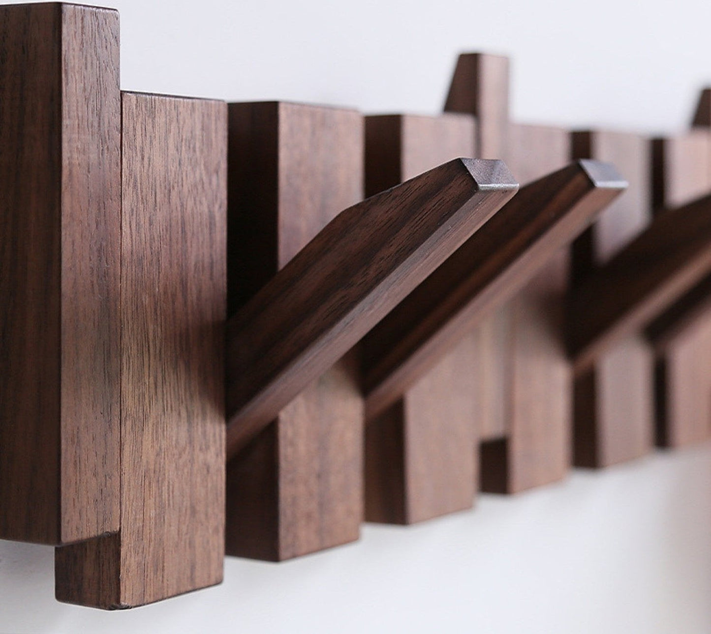 Handgemaakte Piano Kapstok | Luxe houten kapstok in pianovorm Walnoothout
