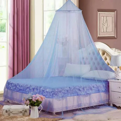 Hangende Klamboe Muggennet voor Tweepersoonsbed van Duurzaam Polyester Blauw